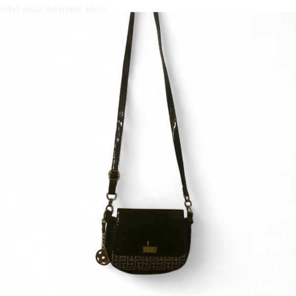 Tommy Hilfiger Black Crossbody Bag with Gold Details - Picture 8 of 9